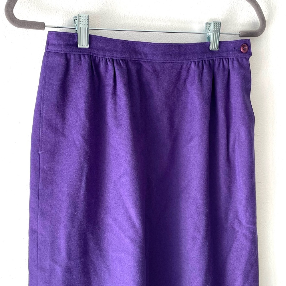 Pendleton Purple Virgin Wool Skirt - image 2